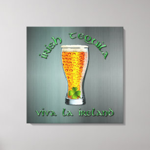 Irish Tequila - Viva la Ireland Canvas Afdruk