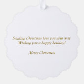 Irish Terrier Christmas Gifts Ornament Kaart (Achterkant)