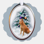 Irish Terrier Christmas Gifts Ornament Kaart (Voorkant)