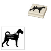 Irish Terrier Dog Puppy Rubberstempel (Gestempeld)