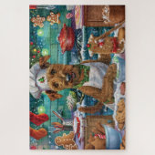 Irish Terrier Holiday Baking: feestelijke kerstdag Legpuzzel (Verticaal)