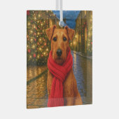 Irish Terrier Holiday Glas Ornament (Voorkant Rechts)