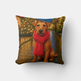 Irish Terrier Holiday Kussen
