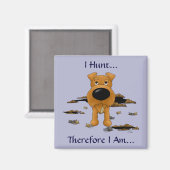 Irish Terrier (Irish Terriers) I Hunt... Magnet (Recto/Verso)