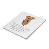 Irish Terrier Keepomwille - Vrouw Tegeltje (Zijkant)