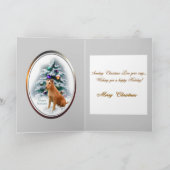 Irish Terrier kerstcadeaus Feestdagen Kaart (Binnen)