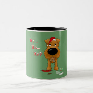 Irish Terrier Kerstmis Tweekleurige Koffiemok