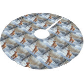 Irish Terrier liet het sneeuwen Kerstmis Kerstboom Rok (Gekanteld)