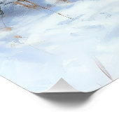 Irish Terrier liet het sneeuwen Kerstmis Perfect Poster (Hoek)