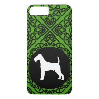 Irish Terrier met Celtic Knot Design iPhone 8 Plus / 7 Plus Hoesje