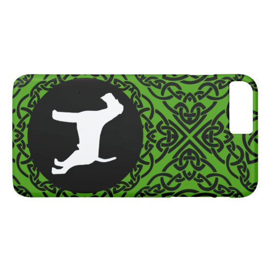 Irish Terrier met Celtic Knot Design Case-Mate iPhone Case (Achterkant (Horizontaal))