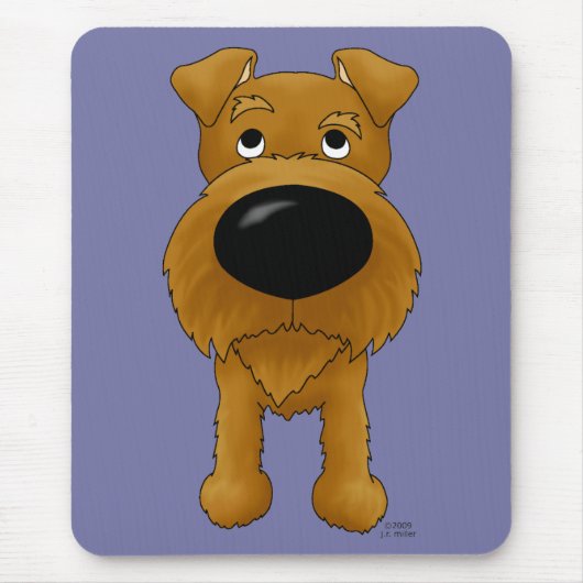 Irish Terrier Mousepad Muismat (Voorkant)