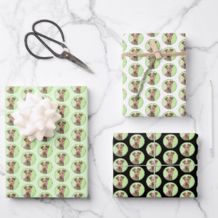 Irish Terrier Painting - Cute Original Dog Art Inpakpapier Vel