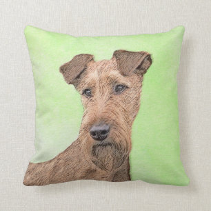 Irish Terrier Painting - Cute Original Dog Art Kussen