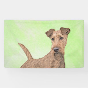 Irish Terrier Painting - Cute Original Dog Art Spandoek