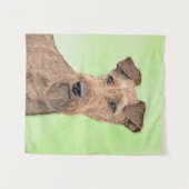 Irish Terrier Painting - Cute Original Dog Art Wandkleed (Voorkant (horizontaal))