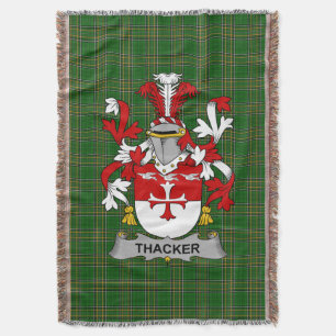 Irish Thacker wapenschild Family Crest Ireland Deken