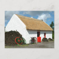 Irish Thatched Cottage Briefkaart