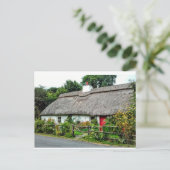Irish Thatched cottage briefkaart (Staand voorkant)