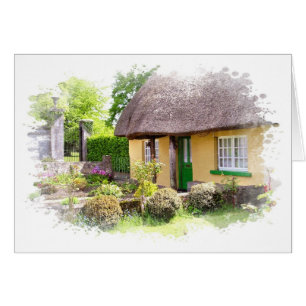 Irish Thatched Cottage-kaart