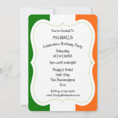 Irish Thème 40e anniversaire de fête Invitation (Dos)