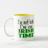 Irish Time Dit Drôle Drôle De La Mug De Café (Gauche)