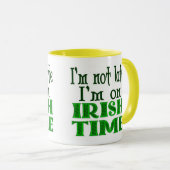 Irish Time Funny Coffee Mok (Voorkant rechts)
