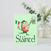 Irish Toast Sláinte Briefkaart (Staand voorkant)