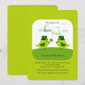 Irish Tortelduifjes Shower Invitation Kaart (Voorkant / Achterkant)