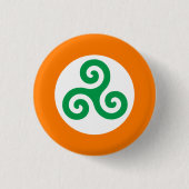 Irish Trisĭ Badge Ronde Button 3,2 Cm (Voorkant)