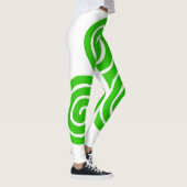 Irish Triskel Happy St Patrick Leggings blancs (Droite)