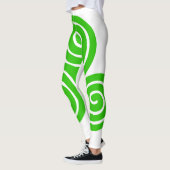 Irish Triskel Happy St Patrick Leggings blancs (Gauche)