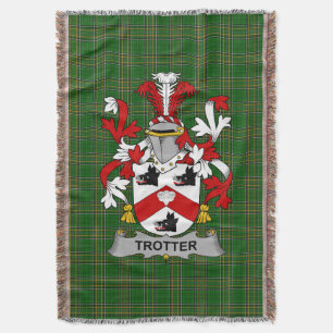 Irish Trotter wapenschild Family Crest Ireland Deken