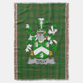 Irish Tuly of McAtilla Coat of Arms Family Crest Deken (Voorkant Verticaal)