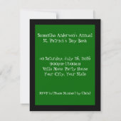 Irish Tuxedo St. Patrick's Day Party Invitations (Dos)