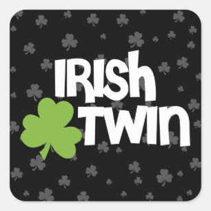 Irish Twin Vierkante Sticker