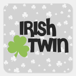 Irish Twin Vierkante Sticker