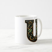 Irish U Monogram Coffee Mug (Devant droit)