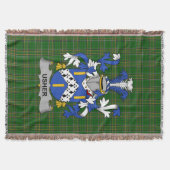 Irish Usher Coat of Arms Family Crest Ireland Deken (Voorkant)