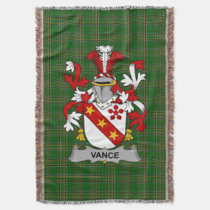 Irish Vance Coat of Arms Family Crest Ireland Deken