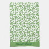 Irish Vibe Home Clover Motif Serviettes de cuisine (Vertical)