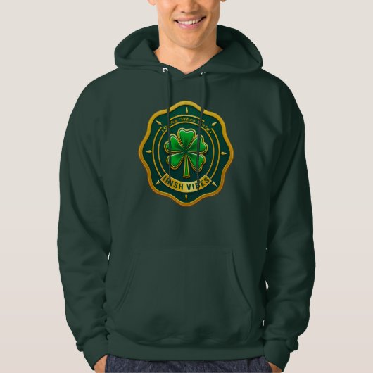 Irish Vibes Club St Patrick’s Day - Moletons Hoodie (Voorkant)
