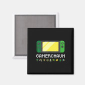 Irish Video Game Controller Leprechaun Boys St Pat Magneet (Voorkant / Achterkant)