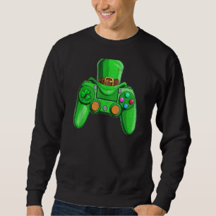 Irish Video Game Controller St Patrick Day Gamer B Trui