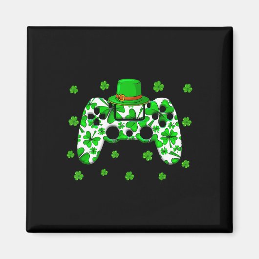 Irish Video Game Controller St Patricks Day Gamer Magneet (Voorkant)