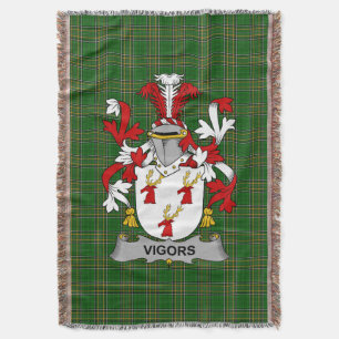 Irish Vigors Wapenschild Familie Crest Ierland Deken
