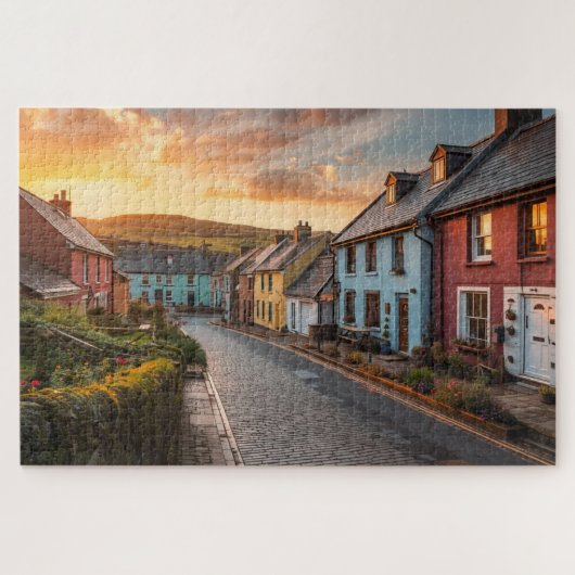 Irish Village Jigsaw Puzzle Legpuzzel (Horizontaal)