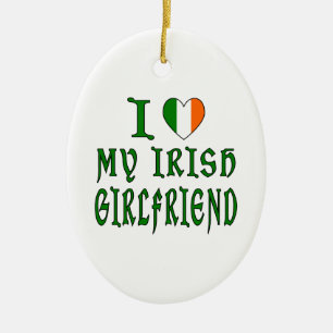 Irish Vriendin Liefhebben Keramisch Ornament
