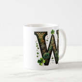 Irish W Monogram Coffee Mug (Devant droit)