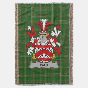 Irish Wad Wad Wapen Family Crest Ierland Deken